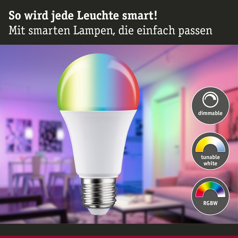 LED-Leuchtmittel 'ZigBee' dimmbar Standardform E27 9 W 806 lm warmweiß