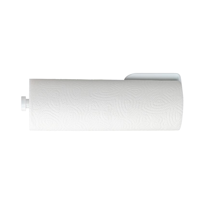 Küchenrollenhalter 'Nio' Aluminium weiß