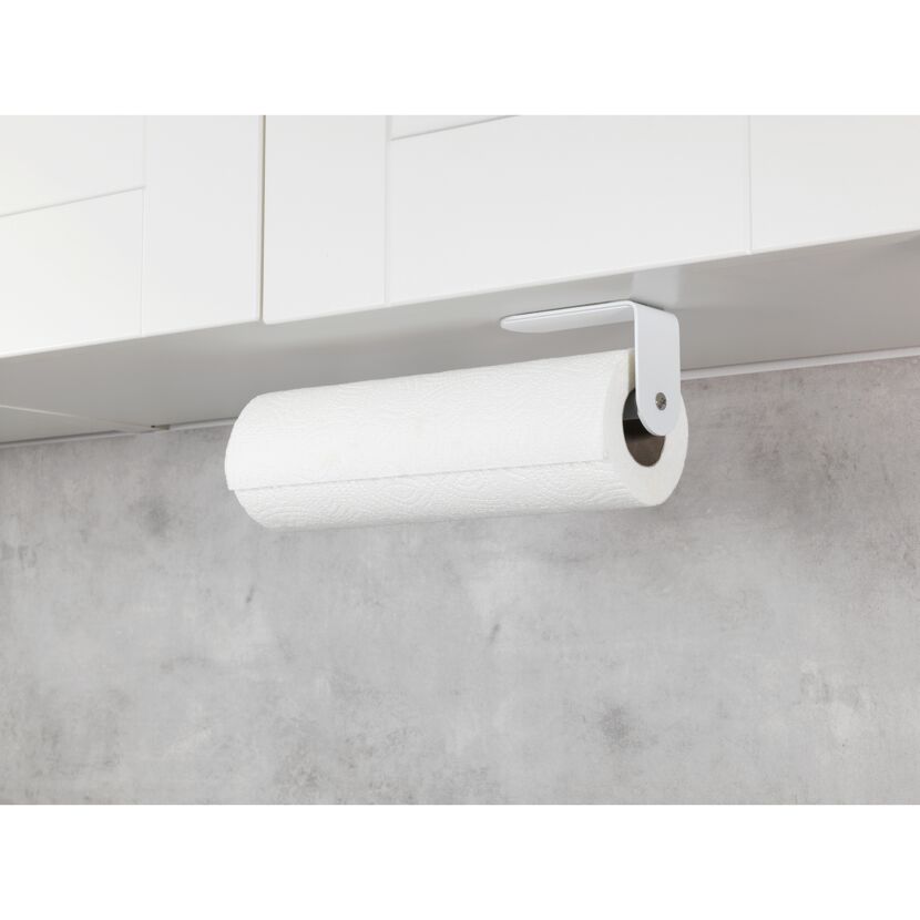 Küchenrollenhalter 'Nio' Aluminium weiß