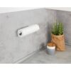 Küchenrollenhalter 'Nio' Aluminium weiß