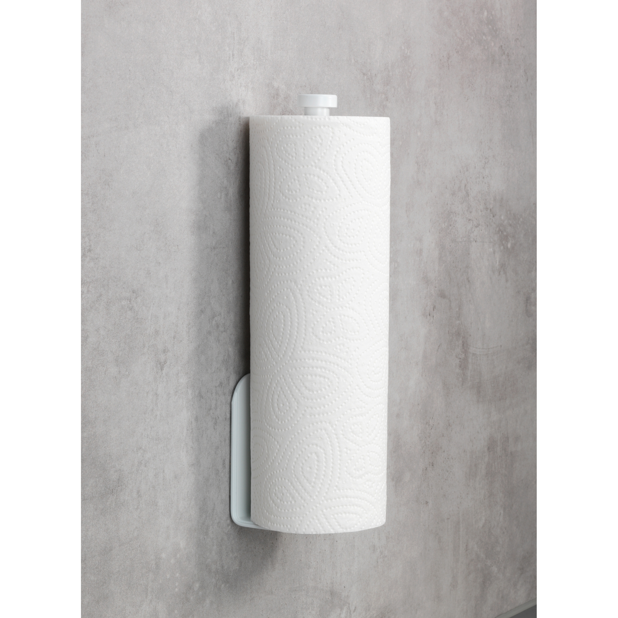 Küchenrollenhalter 'Nio' Aluminium weiß