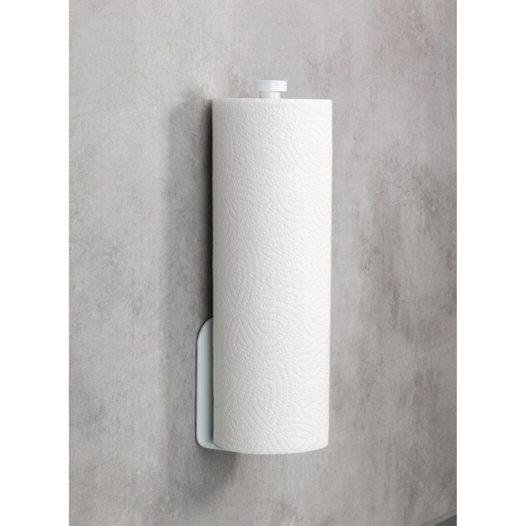 Küchenrollenhalter 'Nio' Aluminium weiß