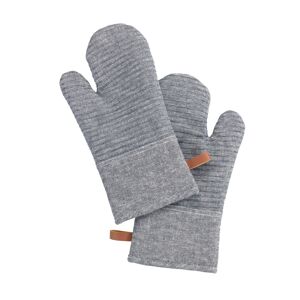 Topfhandschuhe 'Ada Stripes' grau 2 Stück