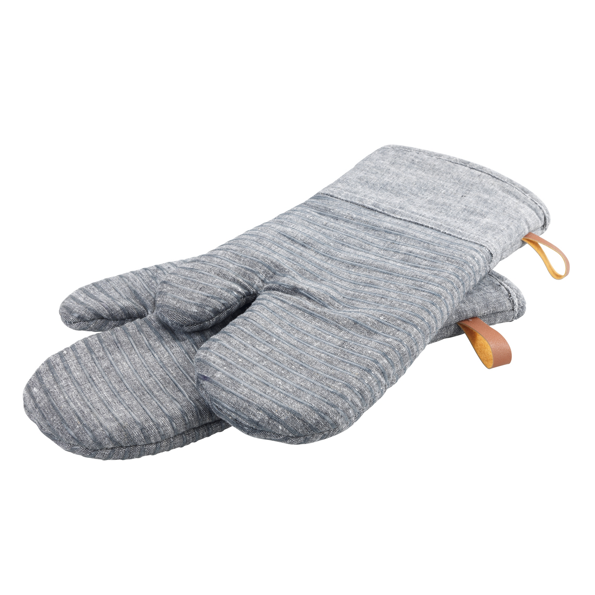 Topfhandschuhe 'Ada Stripes' grau 2 Stück