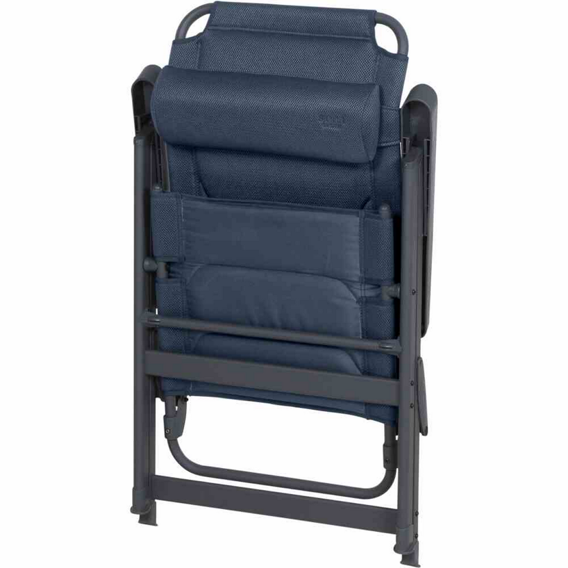 Campingstuhl 'Premium' klappbar Aluminium blau 61 x 121 x 48 cm