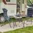 Campingstuhl 'Premium' blau 48,5 x 121 x 48 cm