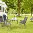 Campingstuhl 'Premium' klappbar Aluminium blau 61 x 121 x 48 cm