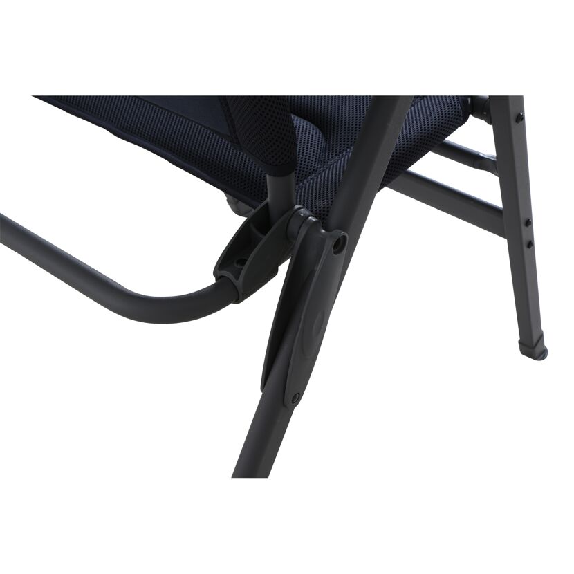 Campingstuhl 'Premium' klappbar Aluminium blau 61 x 121 x 48 cm
