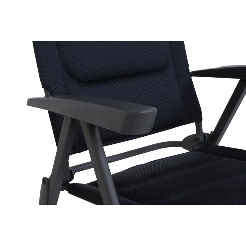 Campingstuhl 'Premium' klappbar Aluminium blau 61 x 121 x 48 cm