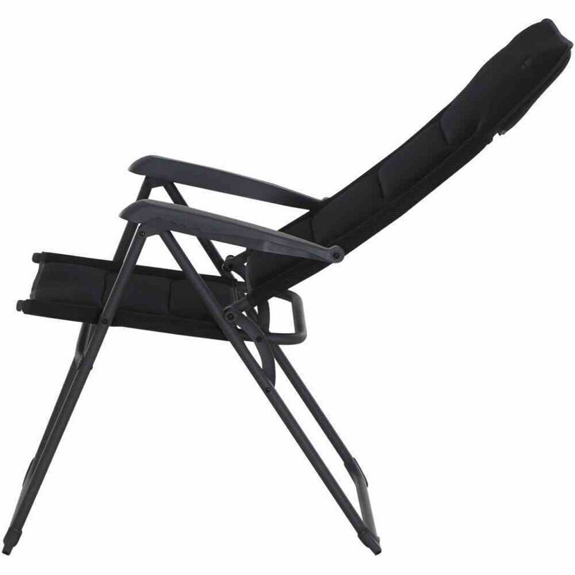 Campingstuhl 'Premium' klappbar Aluminium anthrazit 70,5 x 118 x 48 cm