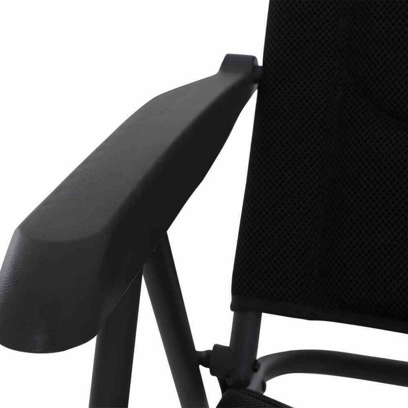 Campingstuhl 'Premium' klappbar Aluminium anthrazit 70,5 x 118 x 48 cm