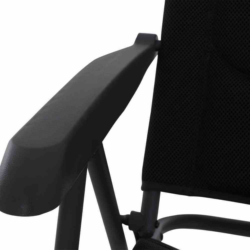 Campingstuhl 'Premium' klappbar Aluminium anthrazit 70,5 x 118 x 48 cm