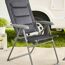 Campingstuhl 'Premium' klappbar Aluminium anthrazit 70,5 x 118 x 48 cm