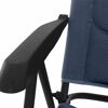 Campingstuhl 'Premium' klappbar Aluminium blau 70,5 x 118 x 48 cm