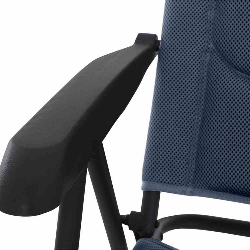 Campingstuhl 'Premium' klappbar Aluminium blau 70,5 x 118 x 48 cm