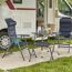 Campinghocker 'Premium' klappbar Aluminium blau 66 x 52 x 45 cm