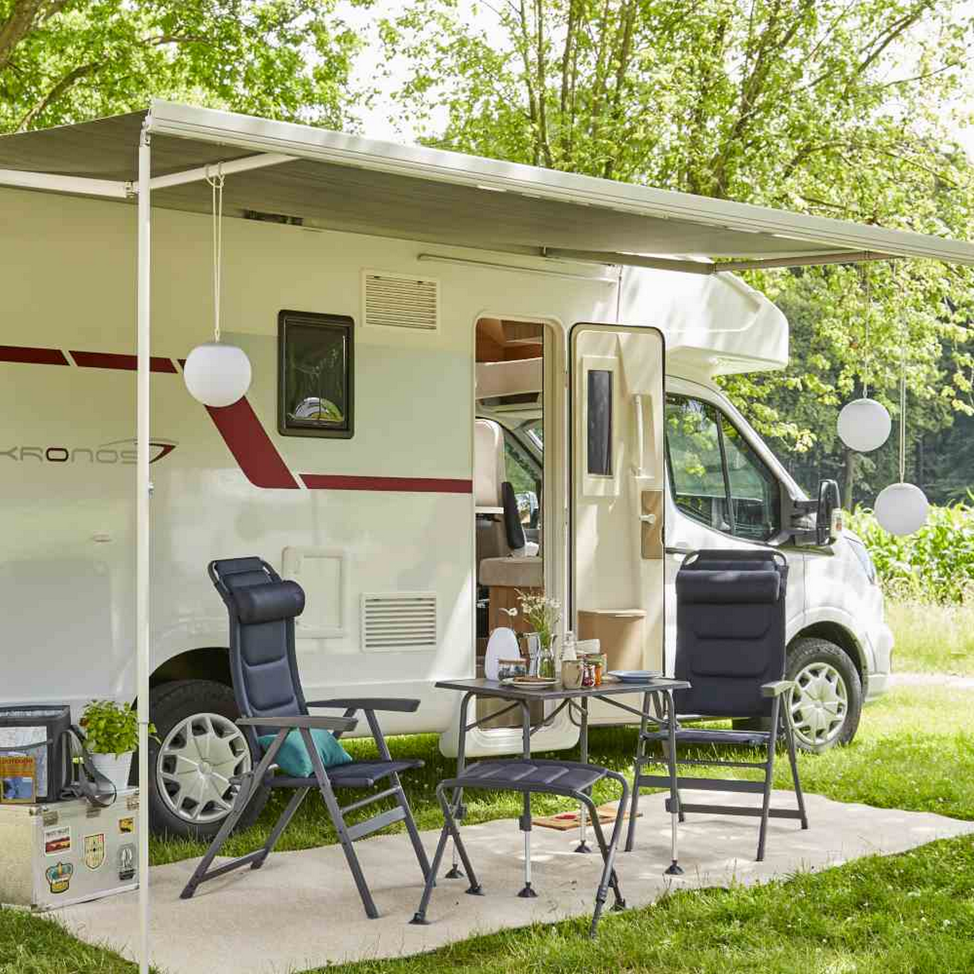 Campinghocker 'Premium' anthrazit 52 x 45 cm