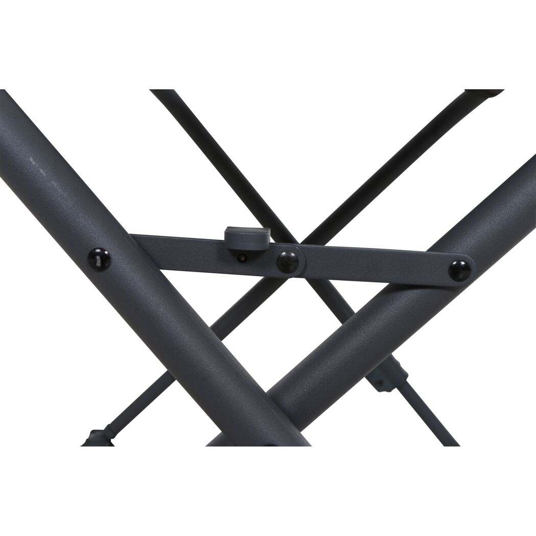 Campinghocker 'Premium' klappbar Aluminium blau 66 x 52 x 45 cm