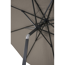 Mittelstockschirm 'Cedro' taupe/meliert Ø 300 cm