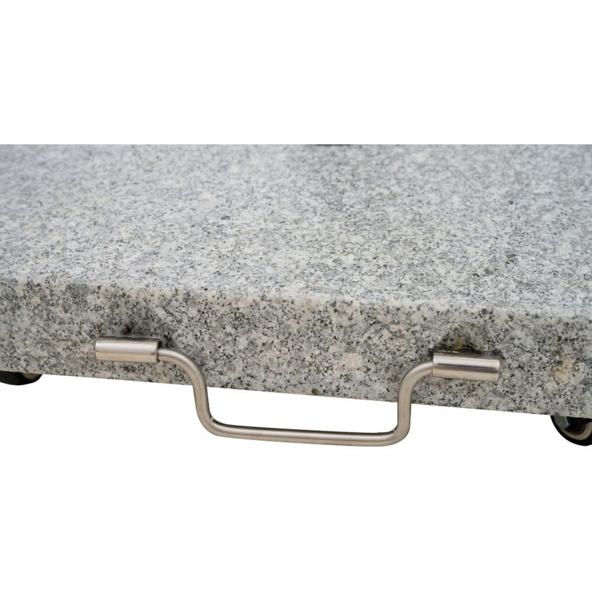 Schirmständer 'Ennio' für Schirmmast mit Ø 25 - 48 mm Granit 45 x 45 x 5,1 cm