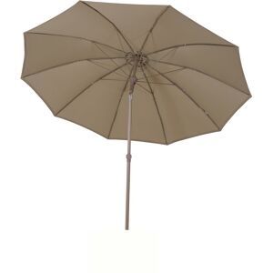 Mittelstockschirm 'Paolo Push' taupe Ø 270 cm