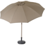 Mittelstockschirm 'Paolo Push' taupe Ø 270 cm