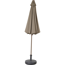 Mittelstockschirm 'Paolo Push' taupe Ø 270 cm