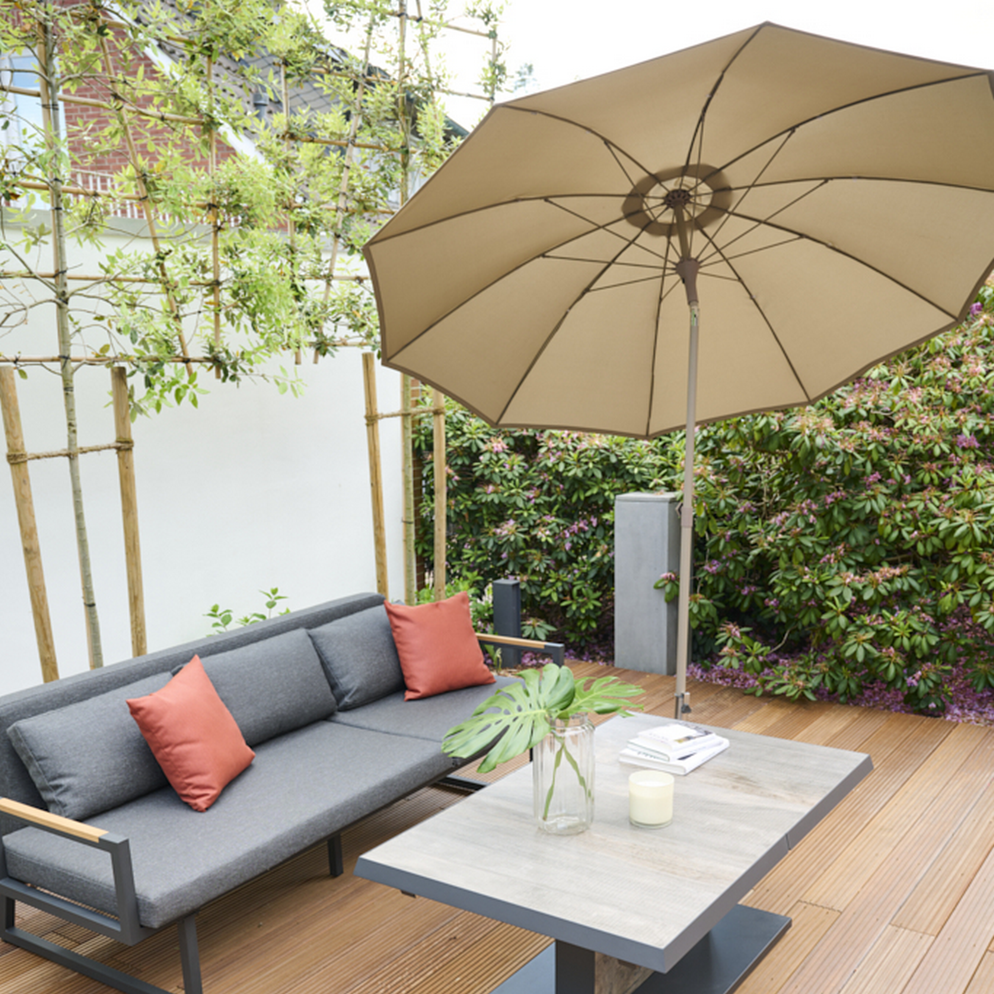 Marktschirm 'Paolo Push' knickbar Ø 270 cm