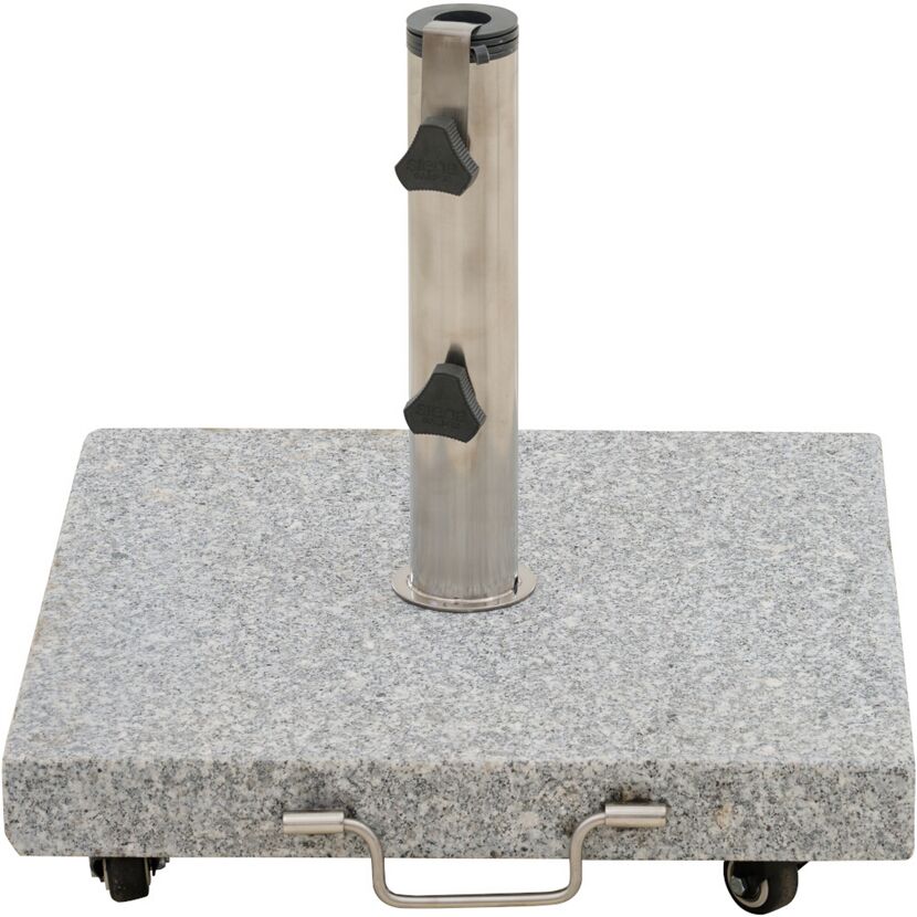 Schirmständer 'Ennio' für Schirmmast mit Ø 25 - 48 mm Granit 50 x 50 x 7,5 cm