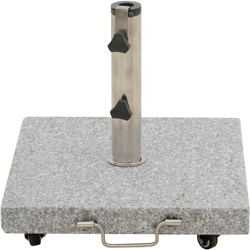 Schirmständer 'Ennio' für Schirmmast mit Ø 25 - 48 mm Granit 50 x 50 x 7,5 cm