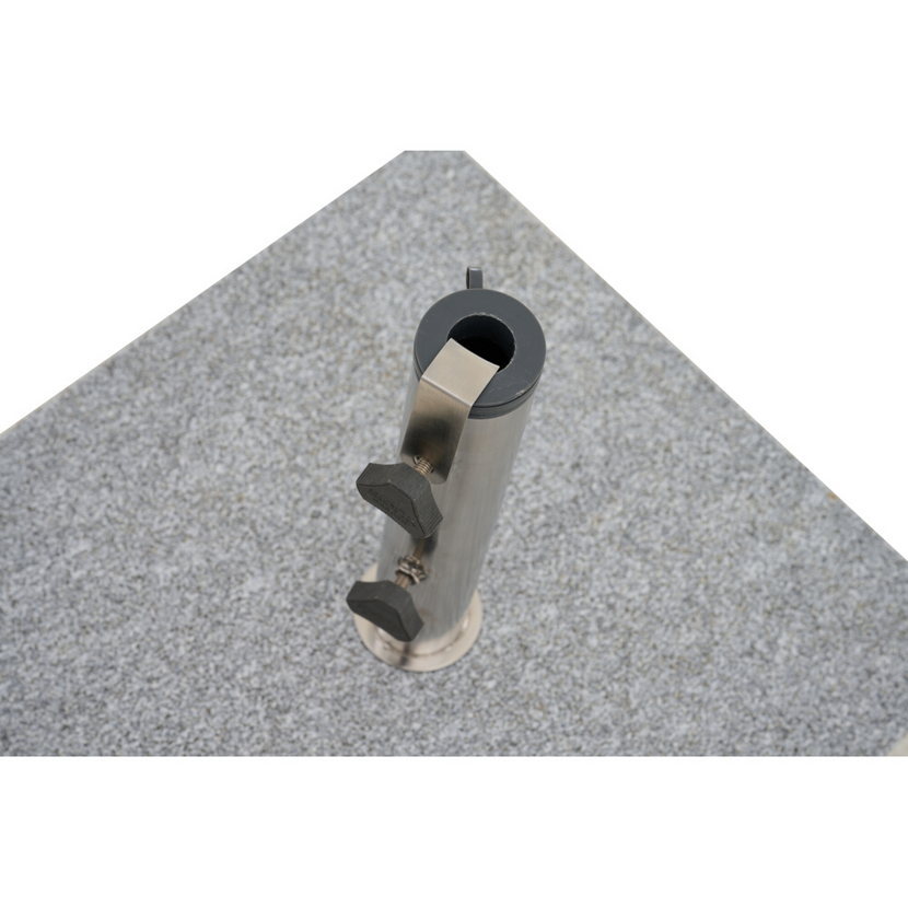 Schirmständer 'Ennio' für Schirmmast mit Ø 25 - 48 mm Granit 50 x 50 x 7,5 cm