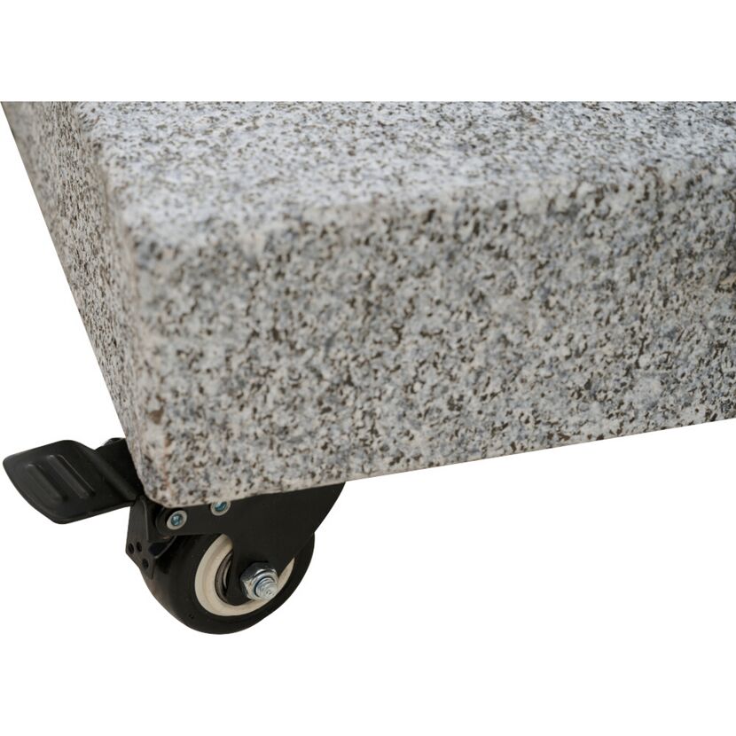 Schirmständer 'Ennio' für Schirmmast mit Ø 25 - 48 mm Granit 50 x 50 x 7,5 cm