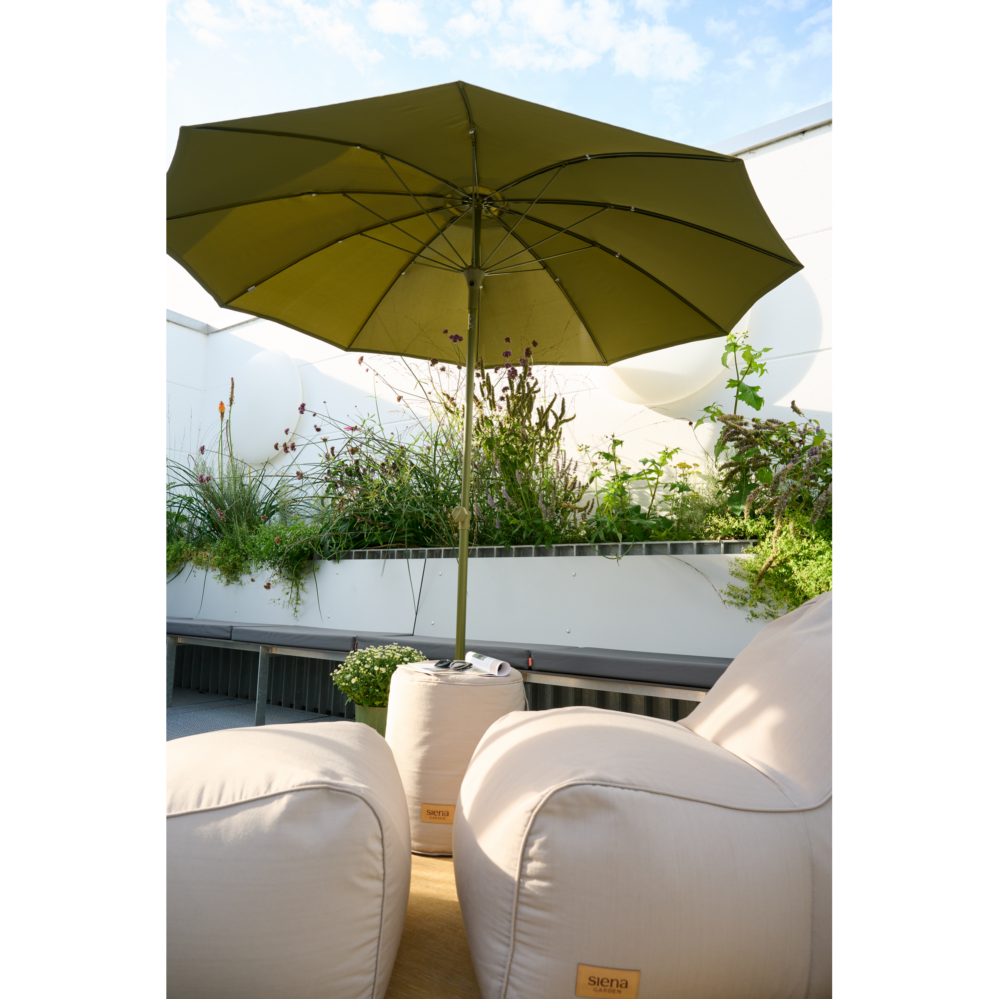 Marktschirm 'Paolo Push' knickbar Ø 270 cm