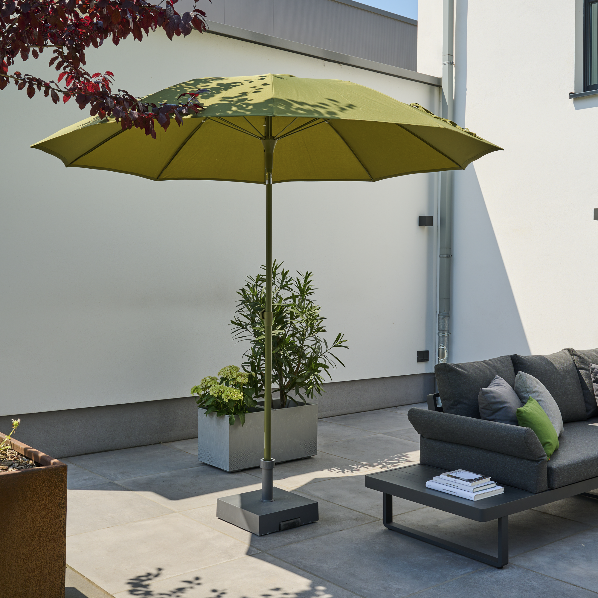 Marktschirm 'Paolo Push' knickbar Ø 270 cm