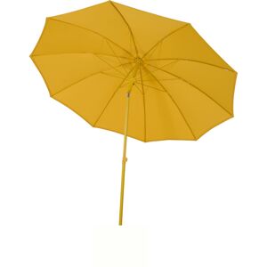 Mittelstockschirm 'Paolo Push' senffarben Ø 270 cm
