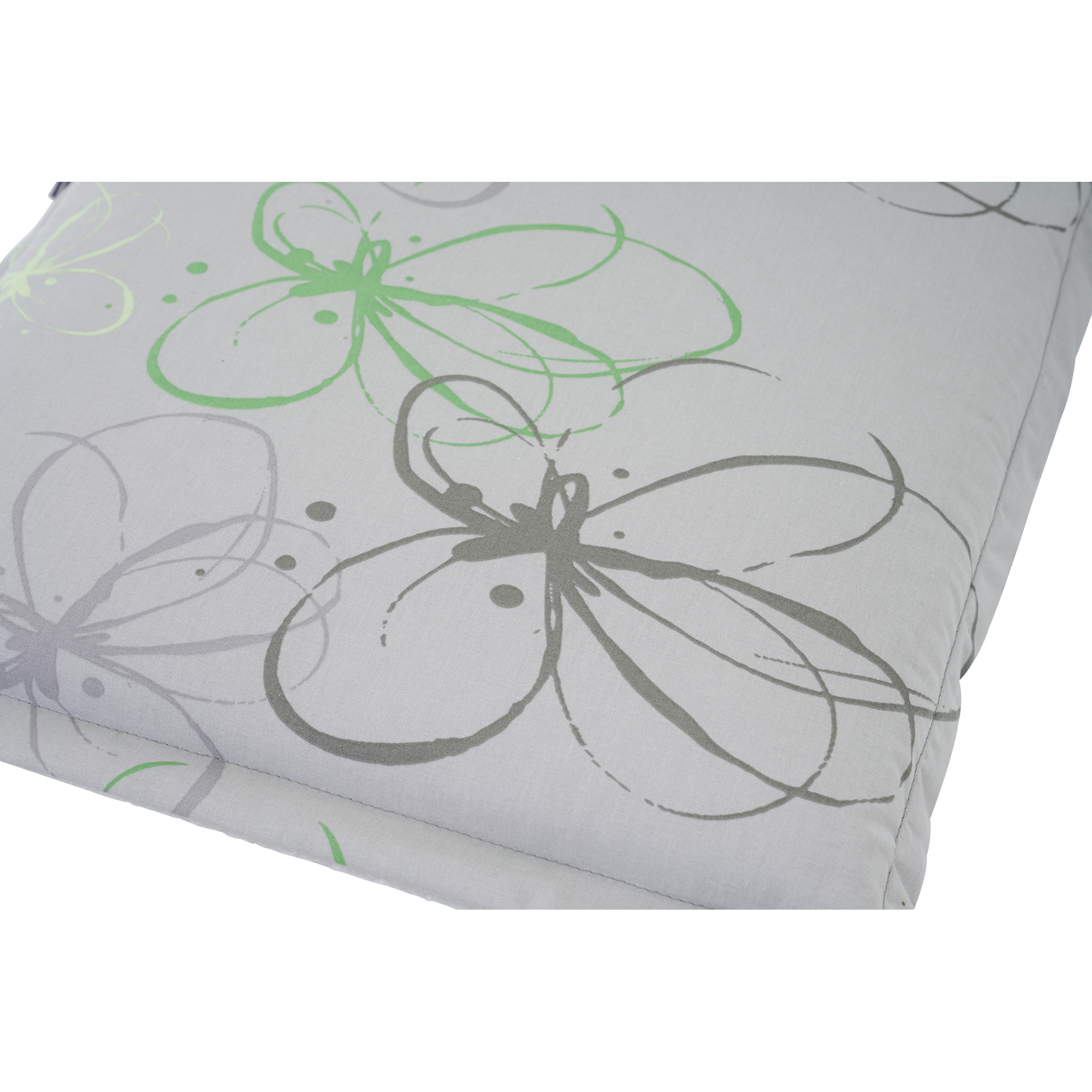 Sesselauflage 'Gardamo Mirage' grau/grün 48 x 120 x 6 cm