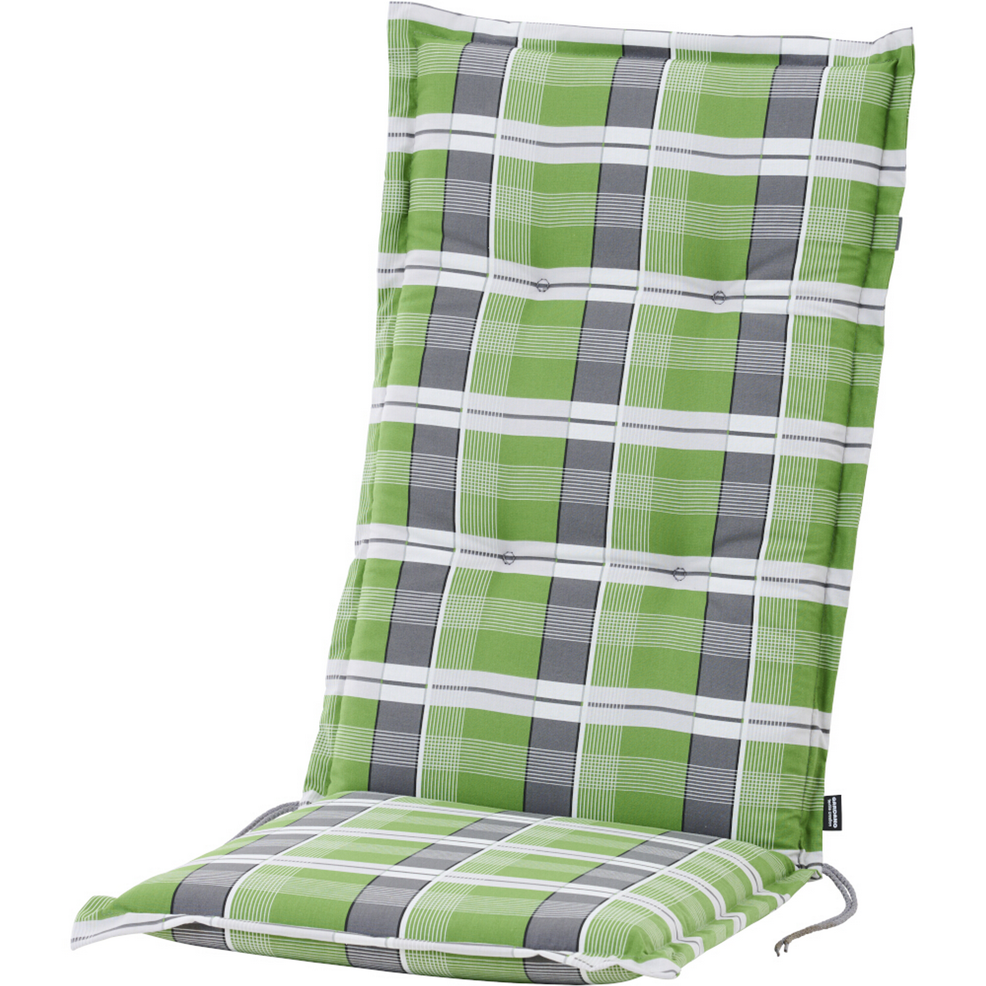 Sesselauflage 'Gardamo Mirage' grau/grün 48 x 120 x 6 cm