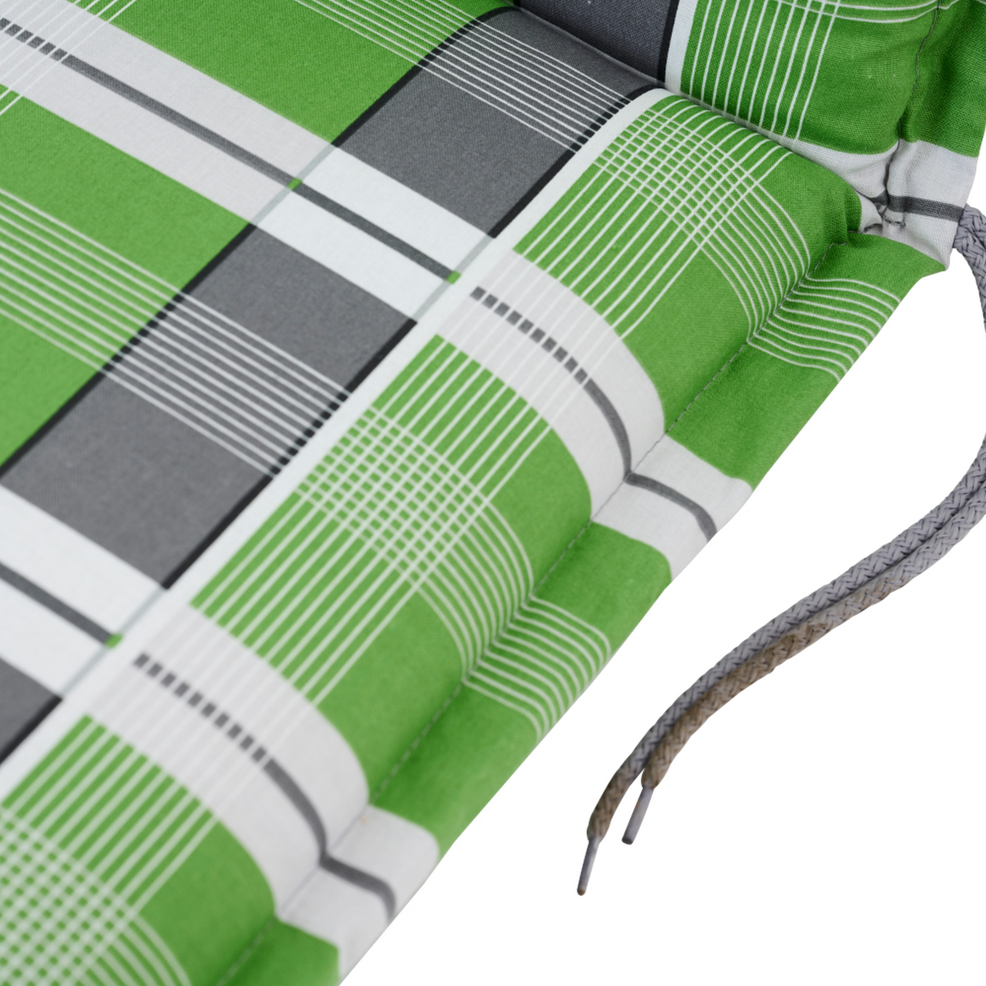 Sesselauflage 'Gardamo Mirage' grau/grün 48 x 120 x 6 cm