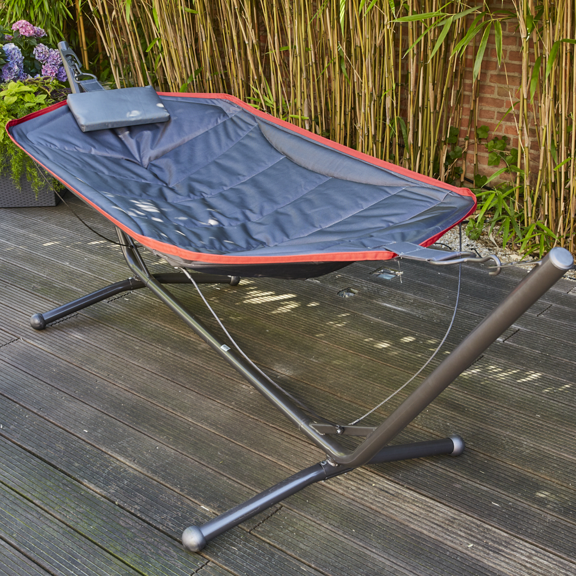 Hängematte 'Bahia' mit Gestell anthrazit 305 x 104 x 105 cm