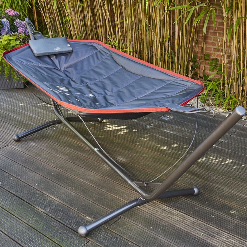 Hängematte 'Bahia' mit Gestell anthrazit 305 x 104 x 105 cm