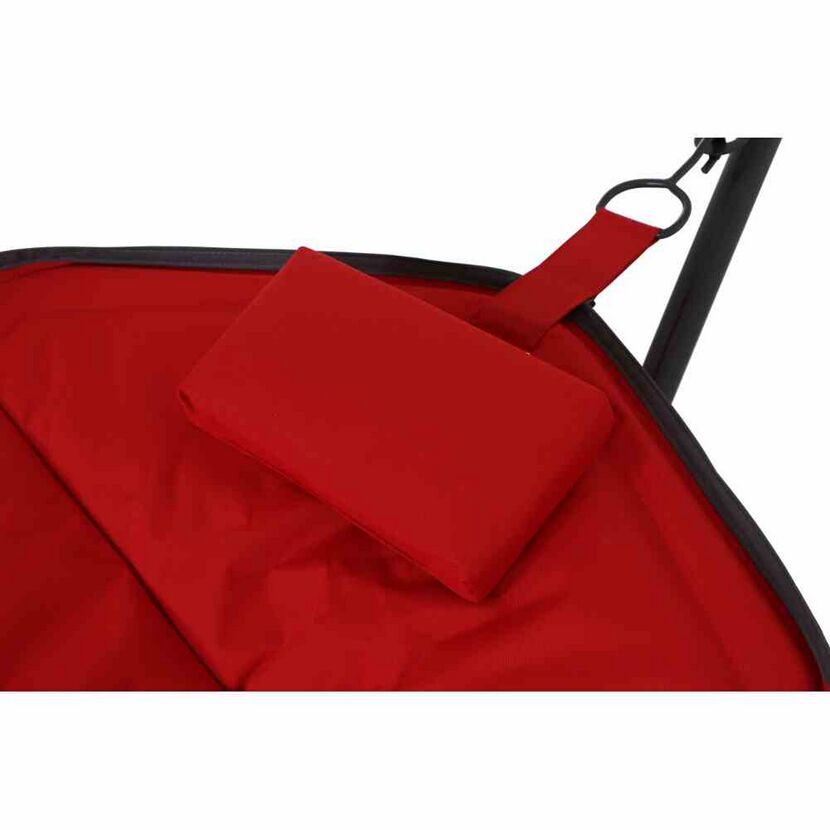 Hängematte 'Bahia' mit Gestell rot 305 x 104 x 105 cm