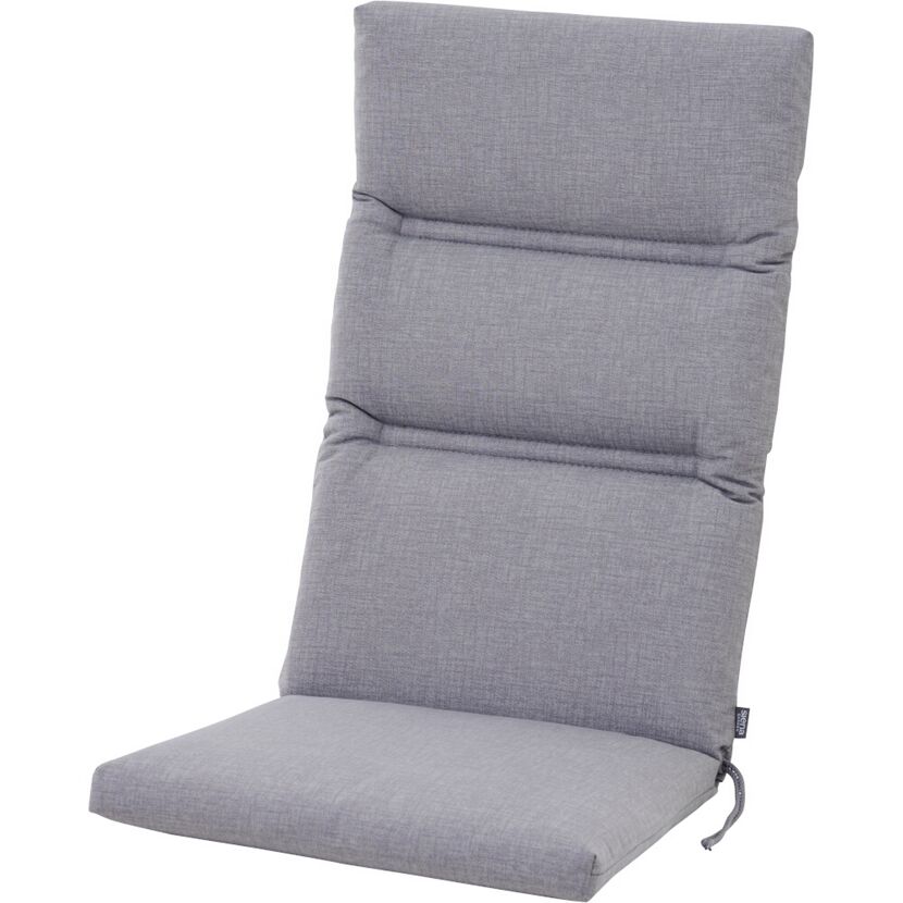 Hochlehner-Auflage 'Comfort' grau 48 x 120 x 6 cm