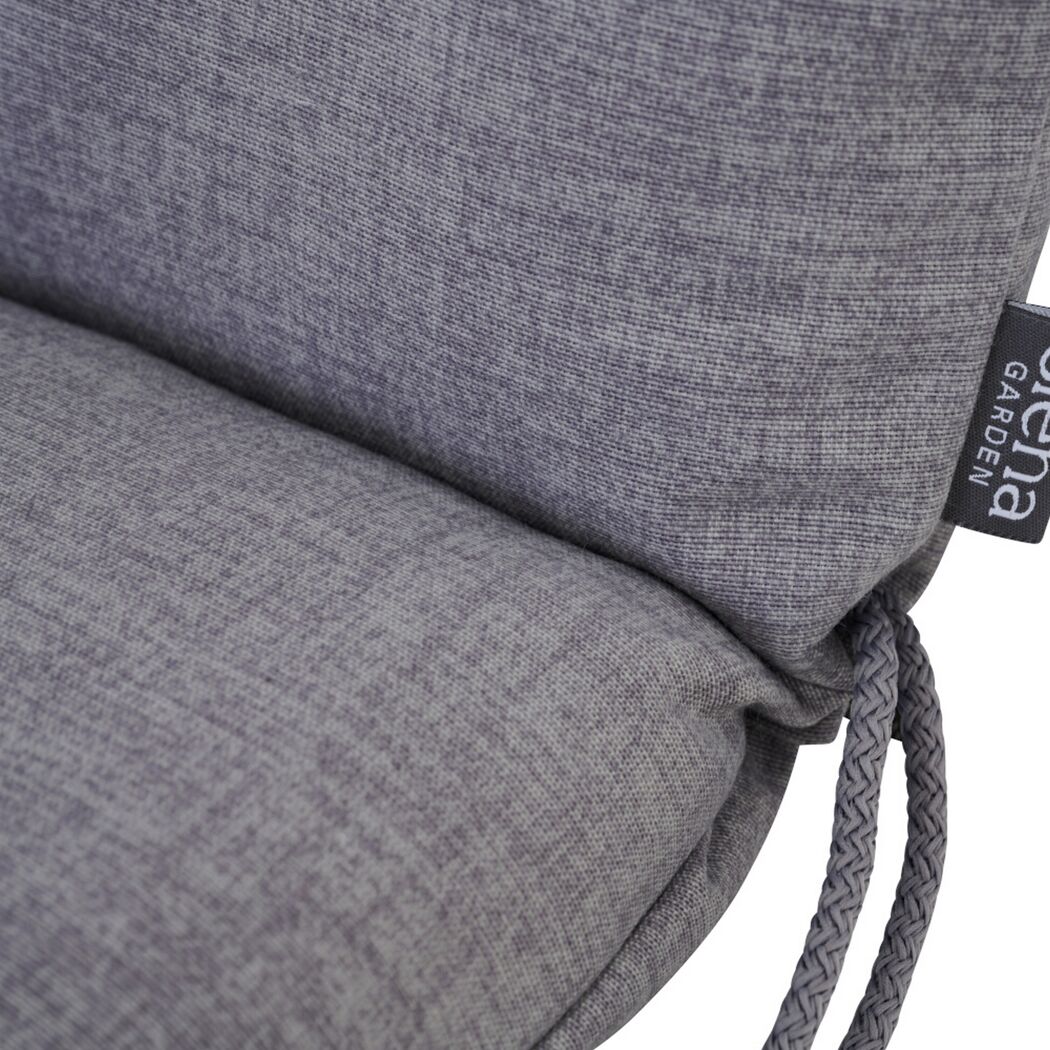 Hochlehner-Auflage 'Comfort' grau 48 x 120 x 6 cm