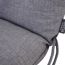 Hochlehner-Auflage 'Comfort' grau 48 x 120 x 6 cm