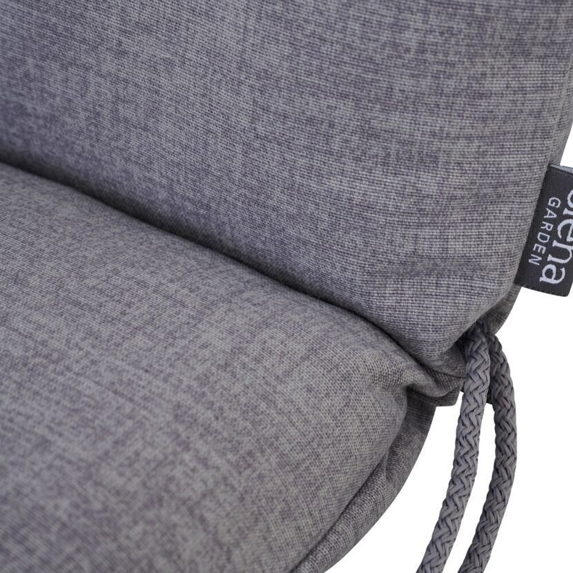 Hochlehner-Auflage 'Comfort' grau 48 x 120 x 6 cm