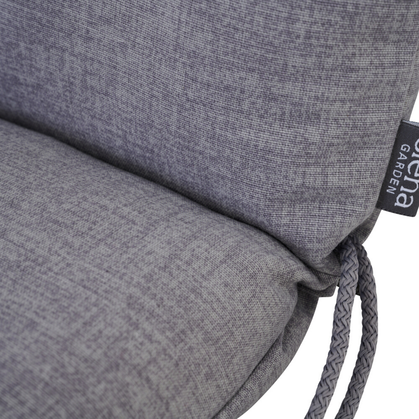 Hochlehner-Auflage 'Comfort' grau 48 x 120 x 6 cm