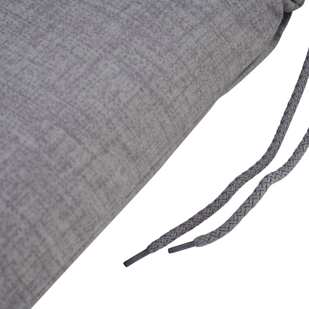 Hochlehner-Auflage 'Comfort' grau 48 x 120 x 6 cm
