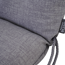 Sesselauflage 'Comfort' grau 48 x 120 x 6 cm