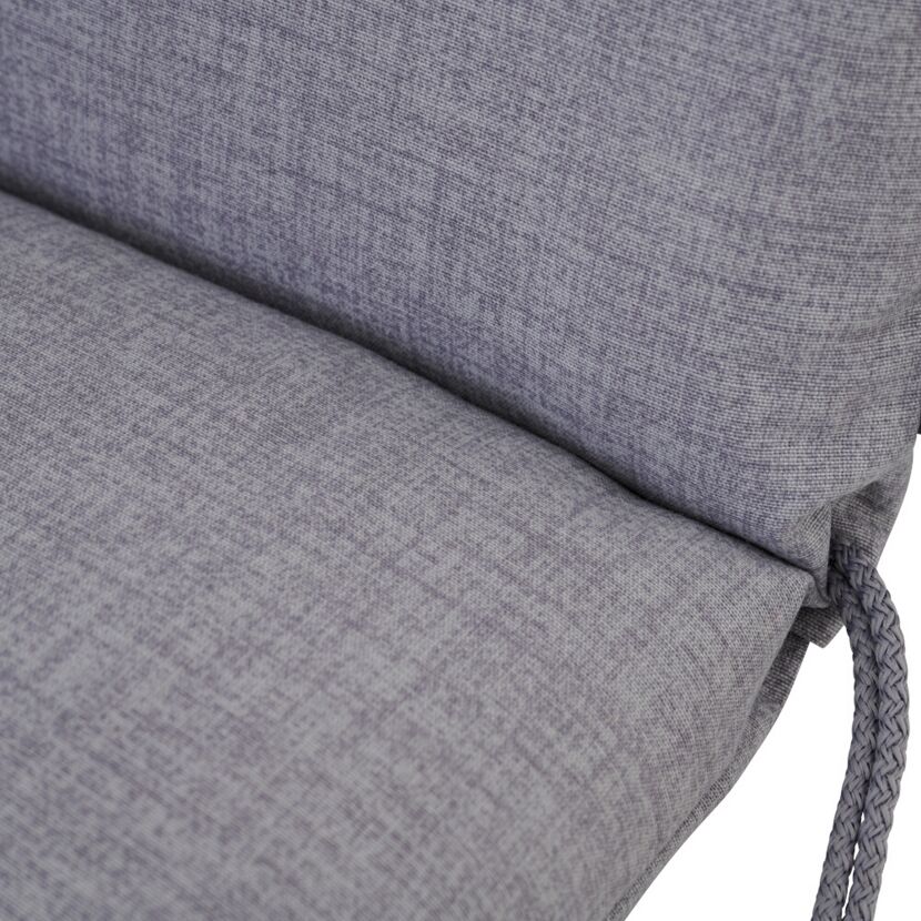 Hochlehner-Auflage 'Comfort' grau 48 x 110 x 6 cm
