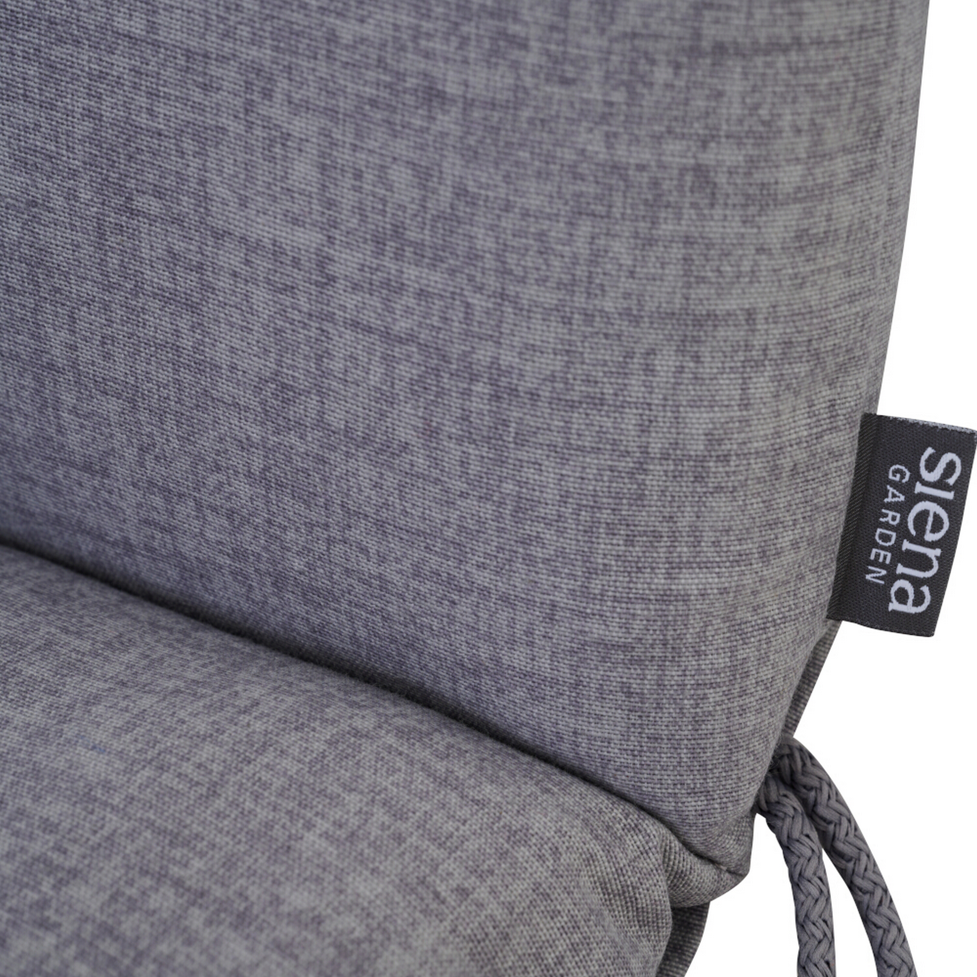 Sesselauflage 'Comfort' grau 48 x 96 x 6 cm